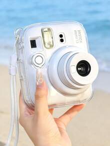 Mini 12/13 Funda Protectora Transparente, Equipo de Exterior de Moda, Resistente a Arañazos y a Golpes, con Función de Almacenamiento de Fotos - Ver 2