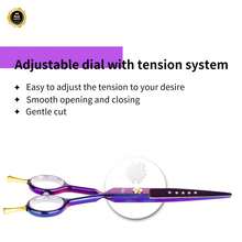 Hair Shears, Professional Hairstylist Scissors, Thinning Shears, Hair Blending Scissors, Razor Scissors, Professional Hair Salon Accessories - Multicolor - View 6
