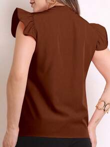 Women Blouses & Shirts - 棕色 - 查看 2