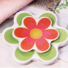 10pcs Non-Slip Flower Stickers For Bathroom Bathtub, Cartoon Letter Dog Paw Floral Design, Waterproof Anti-Slip PEVA Stickers - Multicolor - View 4