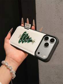 1 buah Casing Ponsel Pohon Natal Minimalis Premium, Perlindungan Penuh, Tahan Guncangan, Soft Shell, Lubang Besar, Kompatibel dengan Apple 17 Pro Max/11/12/13/14/15/16 Pro Max/17 dan Model Lainnya, Hadiah Liburan - MultiWarna - View 4