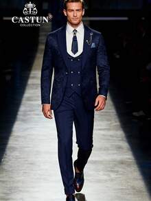 Traje de hombre - Conjunto azul oscuro - Ver 2