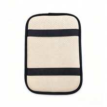 1pc Black Thick Plush Car Armrest Box Heightening Pad, Center Console Armrest Cushion, Armrest Cover For Car Interior - Multicolor - View 7