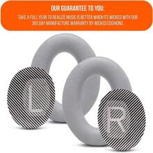 Replacement Ear Pads For QuietComfort 35 And QuietComfort 35 II, Headphone Ear Cushions/Ear Pads, Also Compatible With QC35/QC35II/25/15 QC2 / Ae2 / Ae2i / Ae2W / Sound Link/Sound True - View 3