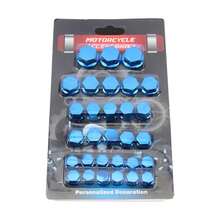 1 Set Universal Motorcycle Decoration Accessories, Bike Handle Bar Screw Caps, Colorful UV Coated Screw Covers - one-size - View 12