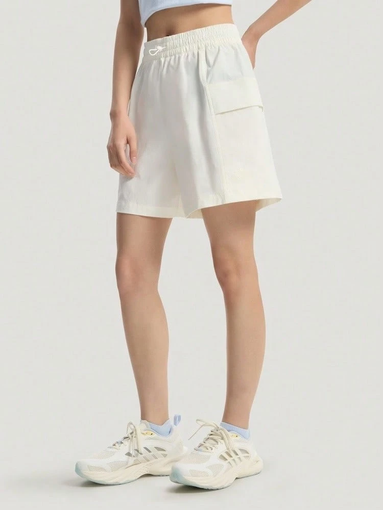 Adidas Women's GFX CARGO SHT Sports Woven Shorts KS5373 - Blue and White - View 1