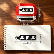 Self-Inking Roller Frame Stamp, Continuous Rolling Decorative Stamp, Vintage Pattern Stamp, Suitable For Diary, Scrapbooking, DIY Crafts - Planner Roller Series - View 19