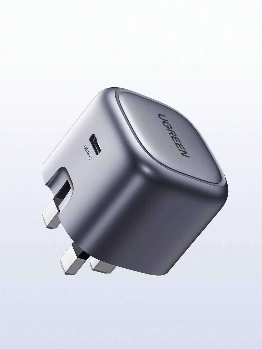 UGREEN PD 30W GaN 快充 Type-C 充電器，相容 iPhone 16/15/14/13 Pro Max、Pixel、Galaxy S23/S22/Note 10、iPad Mini/Pro，適用於旅行、辦公室、宿舍與居家使用，支援 GaN 快充，高輸出功率