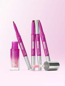 Pudaier 1pc Lip Gloss + 1pc Lip Liner Set, Moisturizing Lip Liner & High Shine Lip Gloss Combination, Waterproof & Smudge-Proof, Defines Lip Shape, Long-Lasting Gloss, Suitable For Girls In Spring/Summer, Perfect For Graduation Party And Daily Makeup - 06 - View 6