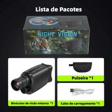 Tubo Único Visao Noturna Infravermelho Alcance 300 Metros - Preto - Visão 4