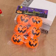 Q-Lia Halloween Plastic Smiling Pumpkin Bucket Venue Decoration Prop Ghost Pumpkin Bucket Cross-Over Pumpkin Lantern Decor - Multicolor - View 3