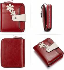 Women Wallet & Check Holder - 3-floral Red - View 5