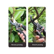 Tesoura de Poda Profissional Lâmina Dourada Anti-ferrugem com Cabo Macio Antiderrapante - GARDEN-PRUNER-GOLD-BLACK - Visão 6
