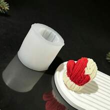 Christmas Plush Gloves & Boots Silicone Mold For Aromatherapy Candles, Resin Casting, Plaster Decor Home Slippers Ornament - S309--2 Christmas Glove Mold - View 4