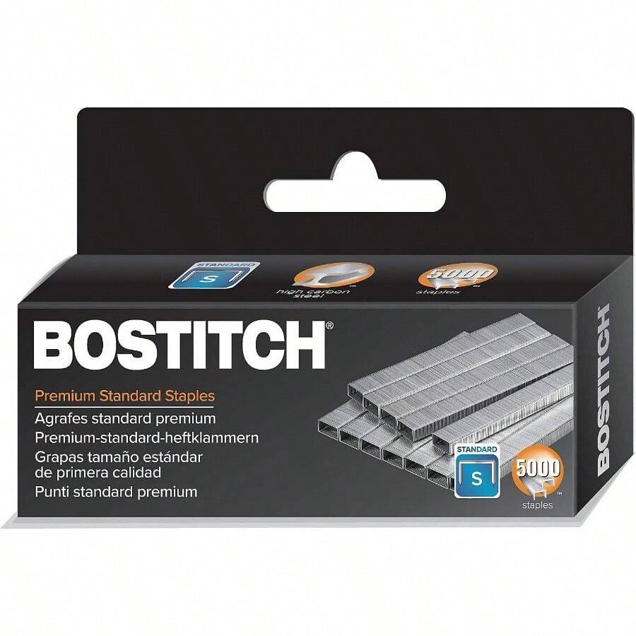 PaperPro Full Strip Standard Office Staples, 5000/Box (1901) - Silver + 1 - View 1