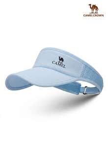 CAMEL CROWN Empty Top Sun Visor Hat, UV Protection Quick Dry Sports Cap, Lightweight Sun Hat For Running & Tennis In Summer - Light Blue - View 6