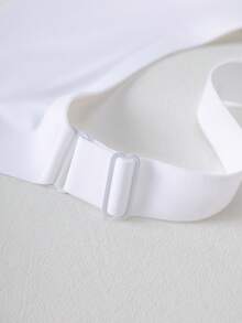 2pcs Jelly Glue Wireless Plus Size Bra, Adjustable Wide Strap, Seamless Back Closure With 4-Row Hooks For Enhanced Support And Cup Stability, Suitable For Commuting, Daily Wear, Home, Sports And Multiple Occasions, Plus Size Women's Bra - Multicolor - View 9