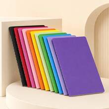 Cuaderno A5 con paleta de colores suaves y diseño de líneas de coche - Cuaderno - Ver 3