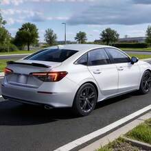 Spoiler 2022-2026 11th Gen Sedan(Glossy Carbon Fiber)| Compatible With 2022 2023 2024 2025 2026 11th Gen Sedan Rear Trunk Spoiler ABS Car Accessories - Glossy Black - View 3