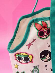 THE POWERPUFF GIRLS X PETSIN 大型口袋宠物包，适用于小型犬、兔子和猫；软帆布宠物运输包，配有内置牵引绳；绿色可折叠幼犬和猫咪运输包。 - 綠色 - 查看 2
