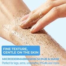 100g Micro-Crystalline Scrub Cleansing Mask, Suitable For Body And Face, Contains Honey And Walnut, Gentle Exfoliation, Brightening And Smoothing Skin Care - Cream - View 3