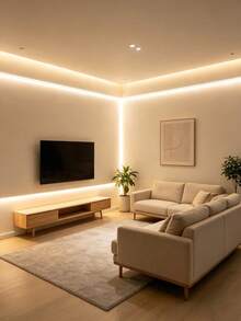 1m/2m/3m/4m/5m COB LED Strip Light, USB Interface, 5V Low Voltage Flexible Self-Adhesive Touch Switch Light Strip, Suitable For TV Backlight, Cabinet, Wardrobe, Home And Holiday Atmosphere Decoration - Touch Type - View 5