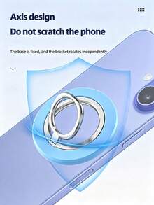 Strong Magnetic Phone Ring Holder, Detachable Magnetic Phone Ring Stand, Suitable For Smartphones, 360° Rotating Foldable Magnetic Phone Stand, Suitable For Driving, Video Chatting, Office Work, Phone Games And Daily Life - Multicolor - View 10