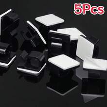 5/25/50Pcs Adhesive Cable Clips - Strong Wire Clips, Durable Plastic Wire Brackets For Cable Management, Small Wire Cable Organizer - Multicolor - View 17
