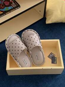XIXITIAO Star Pattern Soft Sole Slide Slippers, Lightweight Comfy Indoor Home Slippers - Grey - View 3
