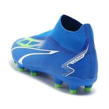 Puma Giày đá bóng xỏ chân unisex mùa xuân/thu, kiểu cặp đôi, đinh dài FG/AG, giày tập bóng đá 10751103 - Xanh đậm-Trắng-Xanh lá - Xem 8