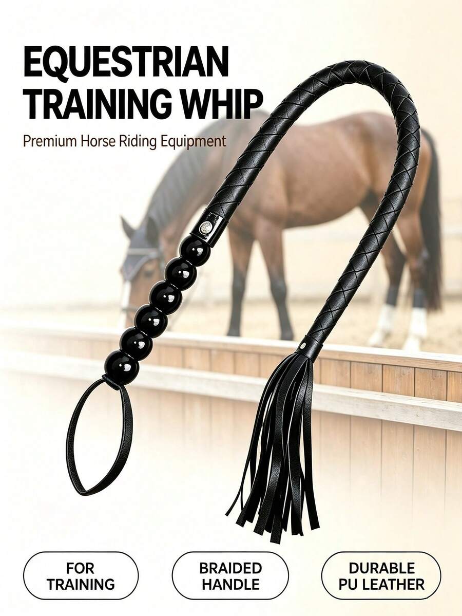 120cm Equestrian Training Whip, Riding Whip For Horse Training, Equestrian Accessory Tool, Non-Slip Handle, Comfortable Grip, Flexible And Durable, Suitable For All Riders, Can Be Used For Outdoor Training, Horse Racing, Ideal Gift For Valentine's Day, Thanksgiving, Christmas And Halloween