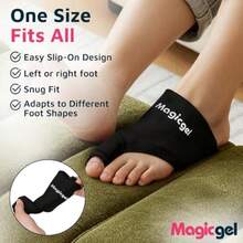 Foot Ice Pack Wrap And Toe Wrap For Gout Relief, Bunion, Plantar Fasciitis, Turf Toe, Broken Toe, Swelling, Foot And Toe Pain Relief, Hot And Cold Gel Therapy, Reusable Compression Support - As Pic - View 7