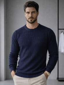 Men Sweaters - Lacivert - Görünüm 1