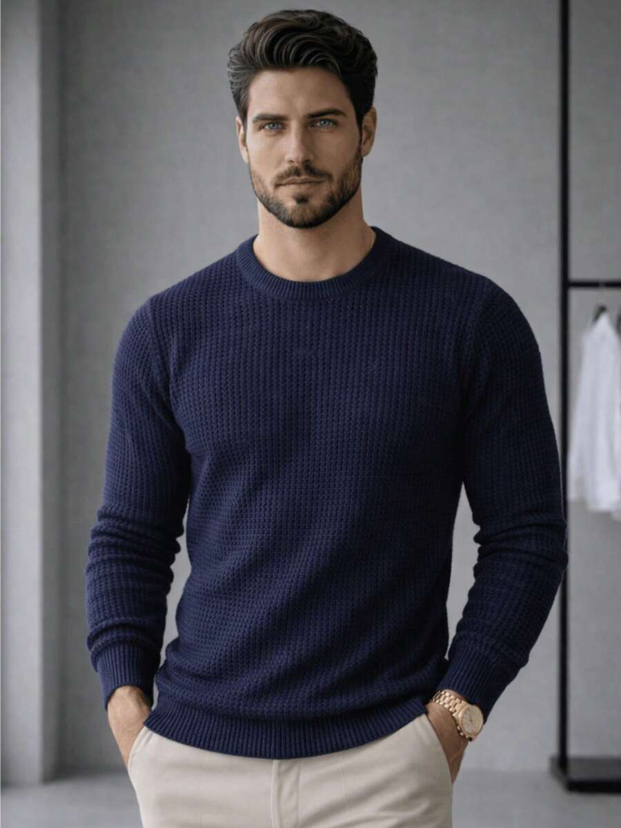 Men Sweaters - Lacivert - Görünüm 1