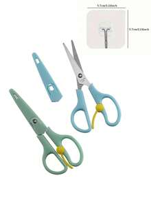 Precision Stainless Steel Mini Scissors - Straight Point Design, Essential For Crafts And Travel, With Protective Cover. Suitable For Embroidery, Fine Paper Cutting, Thread Trimming; Multi-Functional Office And Sewing Tool, Suitable For Crafts, DIY Projects And Daily Use. Ideal For Students And Tailors, Perfect Gift For Back To School Season. Sewing Supplies. - Model B - View 5