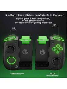 GAMESIR X4a For Xbox Controller, Lightweight Design, Dual-Mode Hall Effect Triggers, Customizable Back Buttons, 16 Million Color RGB Light Ring, Microsoft-Licensed Split Controller - View 3