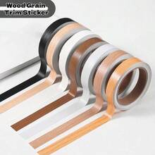1 Roll 10m*2.5cm Wood Grain Edge Banding Decorative Tape, Thickened Self-Adhesive Edge Strip, Premium Matte Finish, Peel And Stick, Suitable For DIY Renovation, Edge Binding, Tabletop, Easy To Use - 10mx2.5cm - View 5