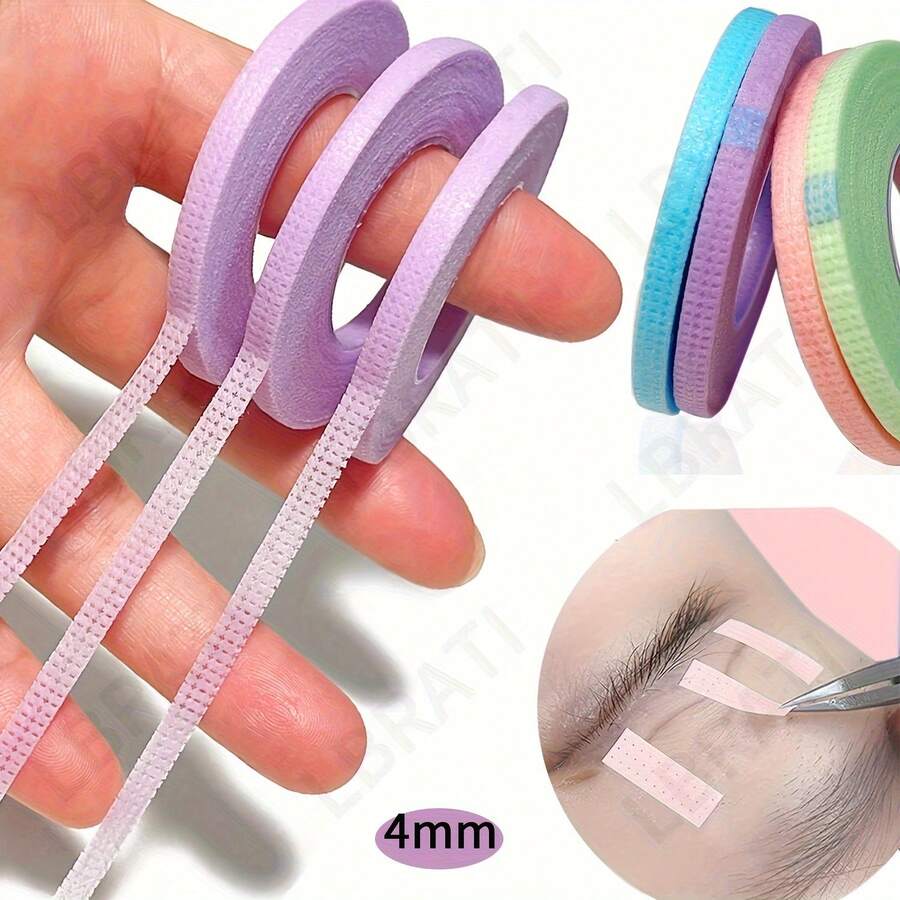 Eyelash Salon Makeup Tools - No Battery Required - Hypoallergenic Eyelash Extension Curler - 4mm Lifting Tape - Breathable Isolation Tape - False Eyelash Lifting Set