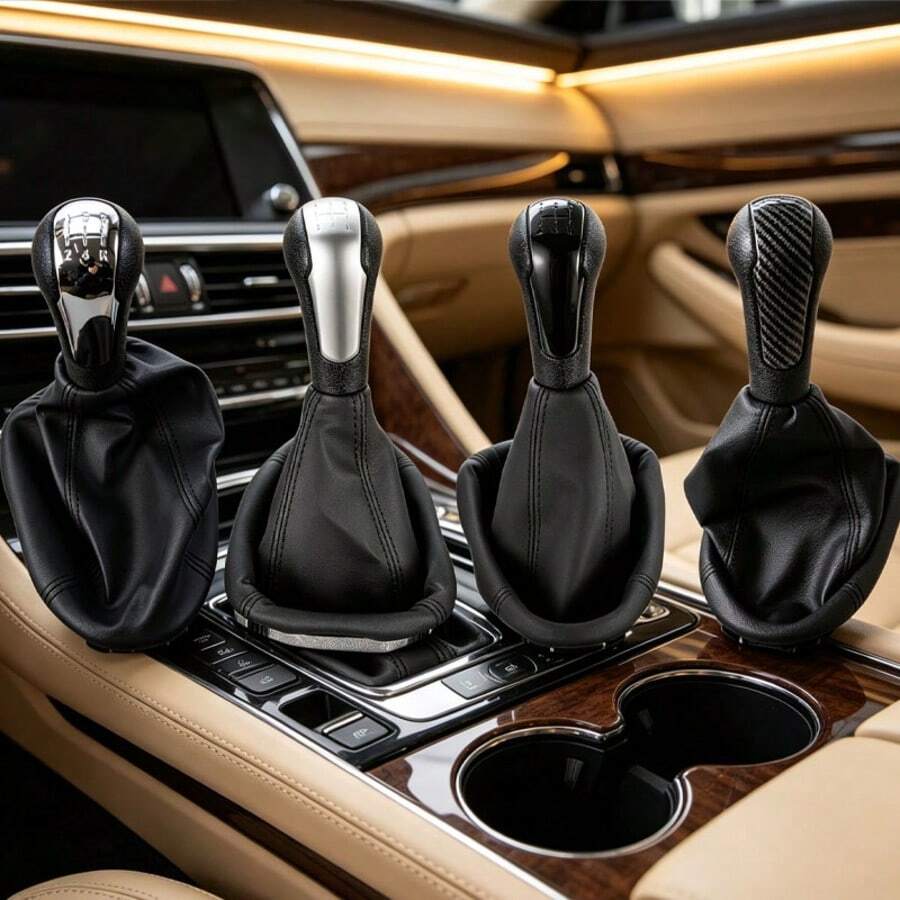 Manual Gear Shift Knob Dust Cover Integrated 5-Speed Car Gear Lever Head For Chevrolet