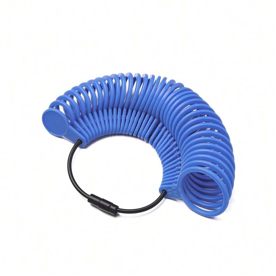 Herramienta de Medición de Anillos de Plástico, Regla para Medir la Circunferencia del Dedo, Tallas US 0-13 UK A-Z, Herramienta de Medición de Tallas para Joyería, 1 Pieza - Azul - Ver 1