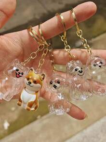 Pet Hair Memorial Keychain, Pet Breed Design - Transparent Pet Hair Storage Box, Can Be Used As Memorial Dog Breed Keychain, Multi-Functional Pet Memorial Pendant, Hair Memorial Storage Box, Pet Hair Preservation Memorial - Ideal Choice To Cherish Your Beloved Pet - Pet Accessories - Unique Personalized Pet Accessories - Multicolor - View 10