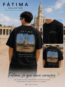 Camiseta de la ciudad de Portugal, Camisetas de hombre, Ropa de verano, Ropa urbana, Ropa informal, Camisetas de algodón negras, Camisetas de mujer - Negro - Ver 2