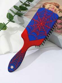 Spider Theme Printed Air Cushion Comb Scalp Massage Hair Brush For Women Volumizing And Detangling - Multicolor - View 4