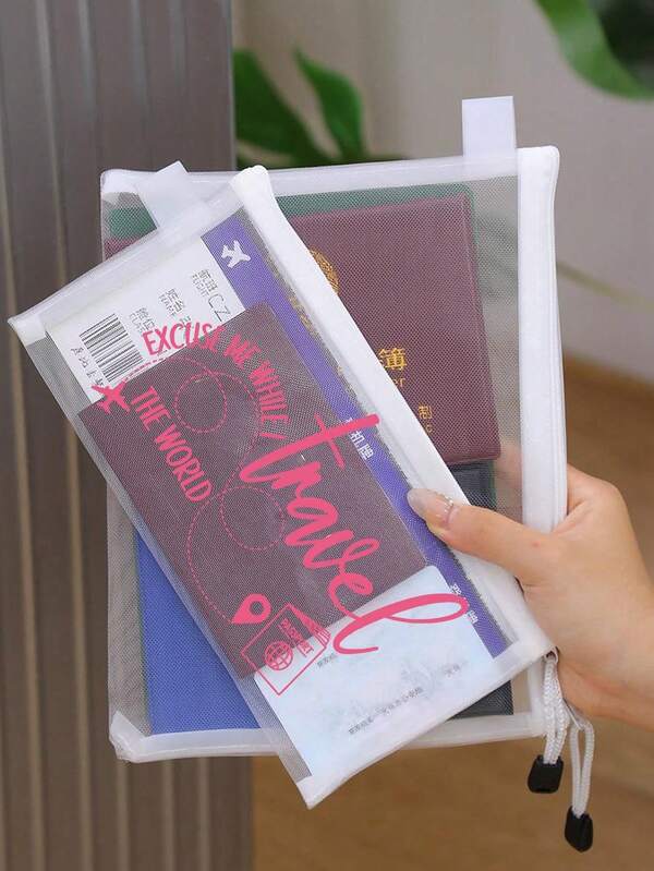 Passport Organizer, Document Storage Bag, Portable For Travel, ID Card Boarding Pass Card Holder Protective Case, Makeup Bag, Pencil Case, Multi-Functional Storage Bag, Card Holder, Can Store ID Card, Boarding Pass, Card Holder And Passport Organizer Bag, Data Cable, Best Gift For Teachers, Family, Friends, Besties, Thanksgiving, Christmas, Back To School Season