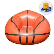 Inflatable Lazy Sofa, Suitable For Study And Bedroom Reading, Outdoor BBQ And Camping Inflatable Sofa, Music Festival Rest Sofa, Durable PVC Material, Foldable And Storable, Convenient To Carry, Soft Sitting Feel, Comfortable Edge Design - Multicolor - View 11