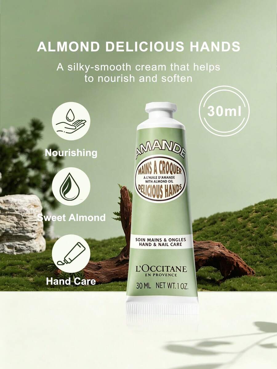 L'Occitane Almond Delicious Hand Cream 30ML/NET WT.1 0Z. - AMANDE DELICIOUS 30ml - 查看 1