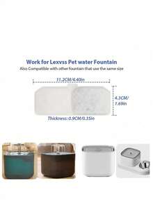 Air Mancur Minum Otomatis untuk Kucing 3L, Dispenser Air untuk Hewan Peliharaan, Air Mancur Minum untuk Anjing, Dispenser Air Otomatis untuk Kucing dan Anjing, Adaptor Tidak Termasuk (Kartrid Filter Pengganti Tersedia Secara Terpisah) - 3L - View 3
