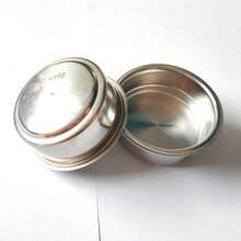1PC Stainless Steel Powder Bowl Espresso Semi-Automatic Coffee Machine 51/53/58mm Single/Double Shot Powder Cup 4-Person Cup Brewing Head Filter Bottomless Handle Filter Mesh - Silver - View 17