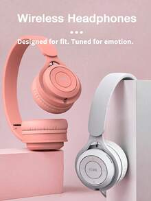 ProSound 無線立體聲耳機 - 5.3 無線晶片、長效電池續航、遊戲適用、可折疊設計、清晰音質、舒適佩戴，生日送禮首選，適合男友、女友，隨時隨地享受音樂 - 彩色 - 查看 2
