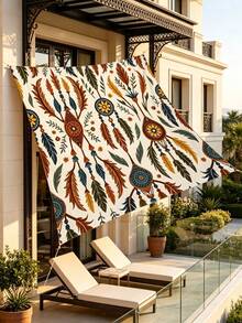 Rectangular Sand-Colored Sun Shade Sail, UV-Resistant Shade Cloth, Suitable For Backyard, Patio, Deck, Garden, Outdoor Activities And Facilities (Support Frame Not Included) - Multicolor - View 5
